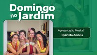No mês das festas juninas, Domingo no Jardim terá o forró do Quarteto Amoras no próximo dia 23