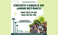 O Circuito Carioca está no Jardim neste fim de semana!