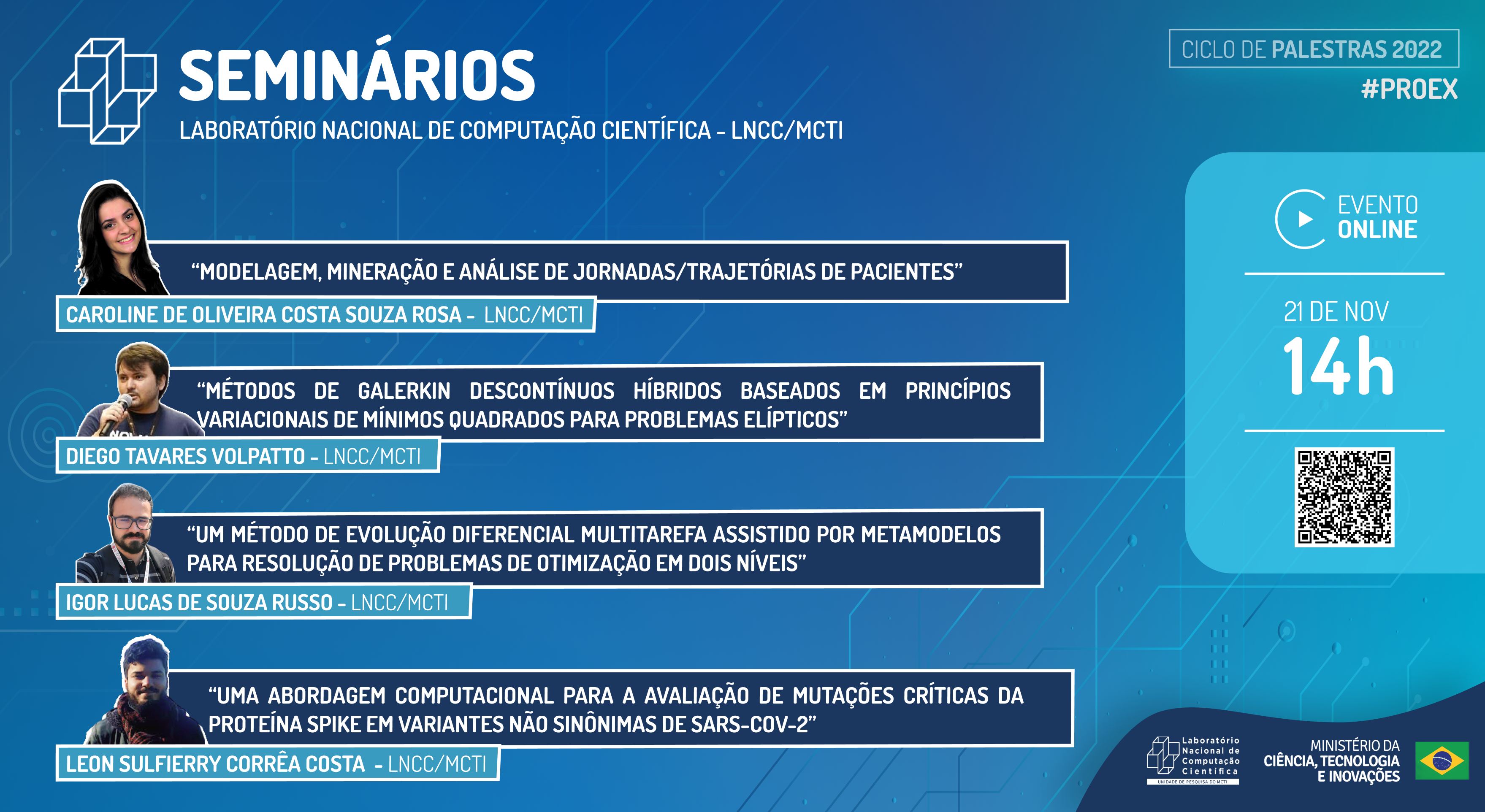 Seminários LNCC - Ciclo de Palestras PROEX