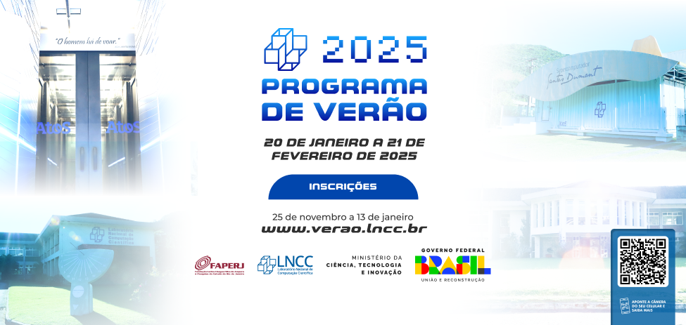 Inscrições para o Programa de Verão do LNCC iniciam na próxima segunda-feira