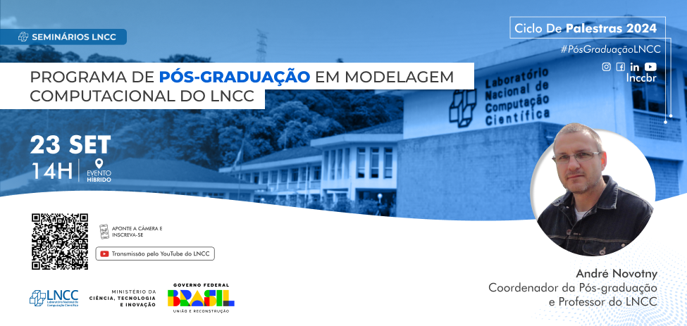 LNCC promove palestra sobre Programa de Pós-Graduação em Modelagem Computacional