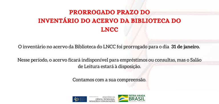 acervo do LNCC fechado para inventário no período de 02 a 24 de janeiro.png