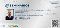 Próxima palestra da Pós-graduação do LNCC/MCTI revela os triunfos e desafios do satélite Amazonia 1