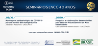 Seminários LNCC 40 anos, programação do ciclo de palestras virtuais no mês de outubro