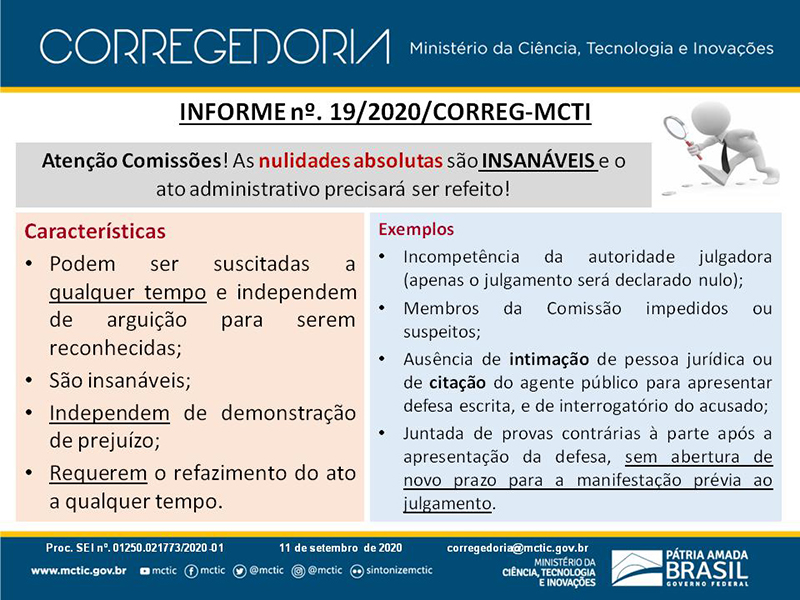 Informe N° 19 de 11.09.2020