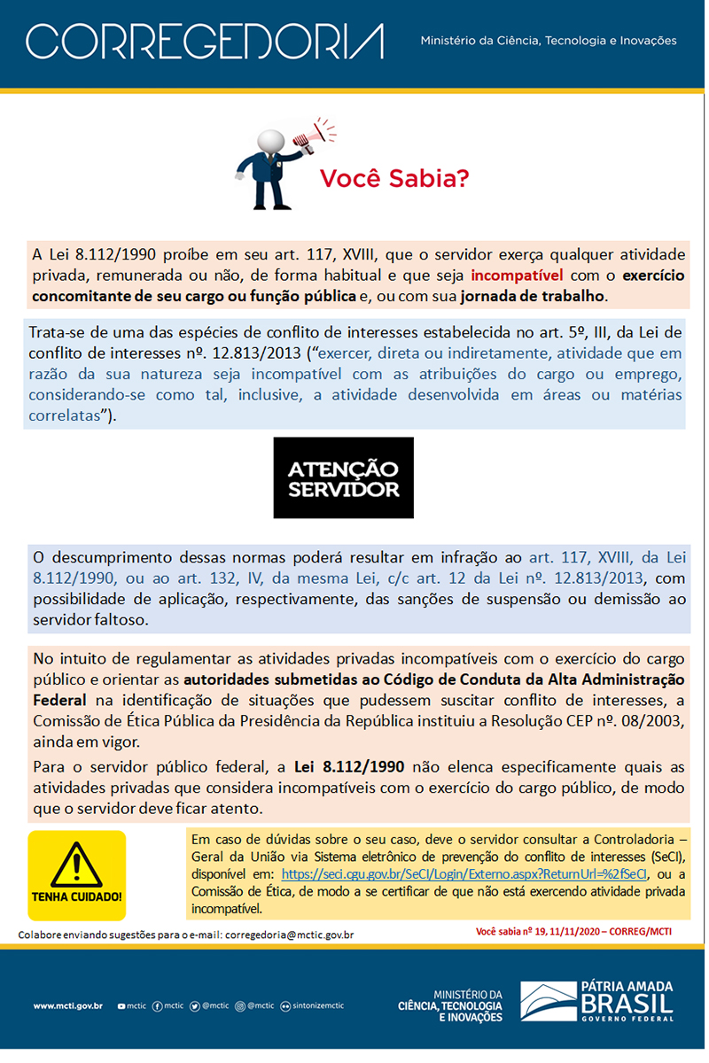 Você sabia? N° 19 de 11.11.2020