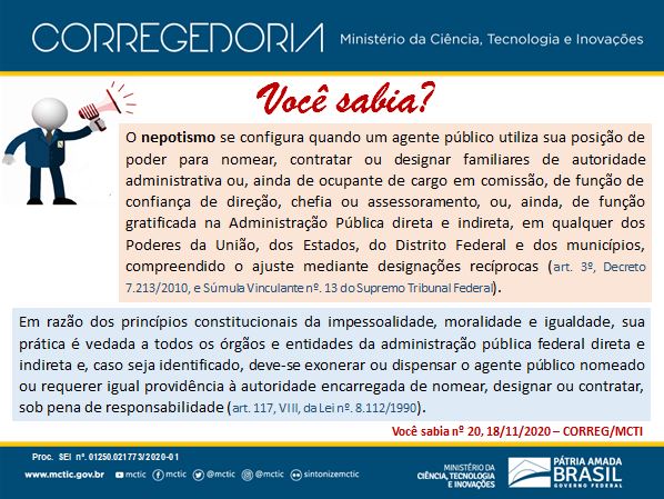 Você sabia? N° 20 de 18.11.2020