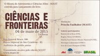 Mesa-redonda "Lançamento do Livro Ciências e Fronteiras"