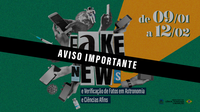 Informações sobre o curso Fake News e Verificação de Fatos na Astronomia