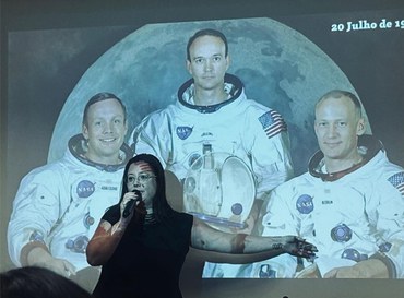 Ana Beatriz: ânimos opostos dos astronautas.