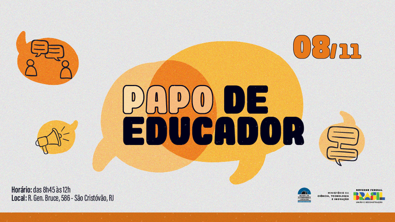 As inscrições para o próximo Papo de Educador estão abertas!