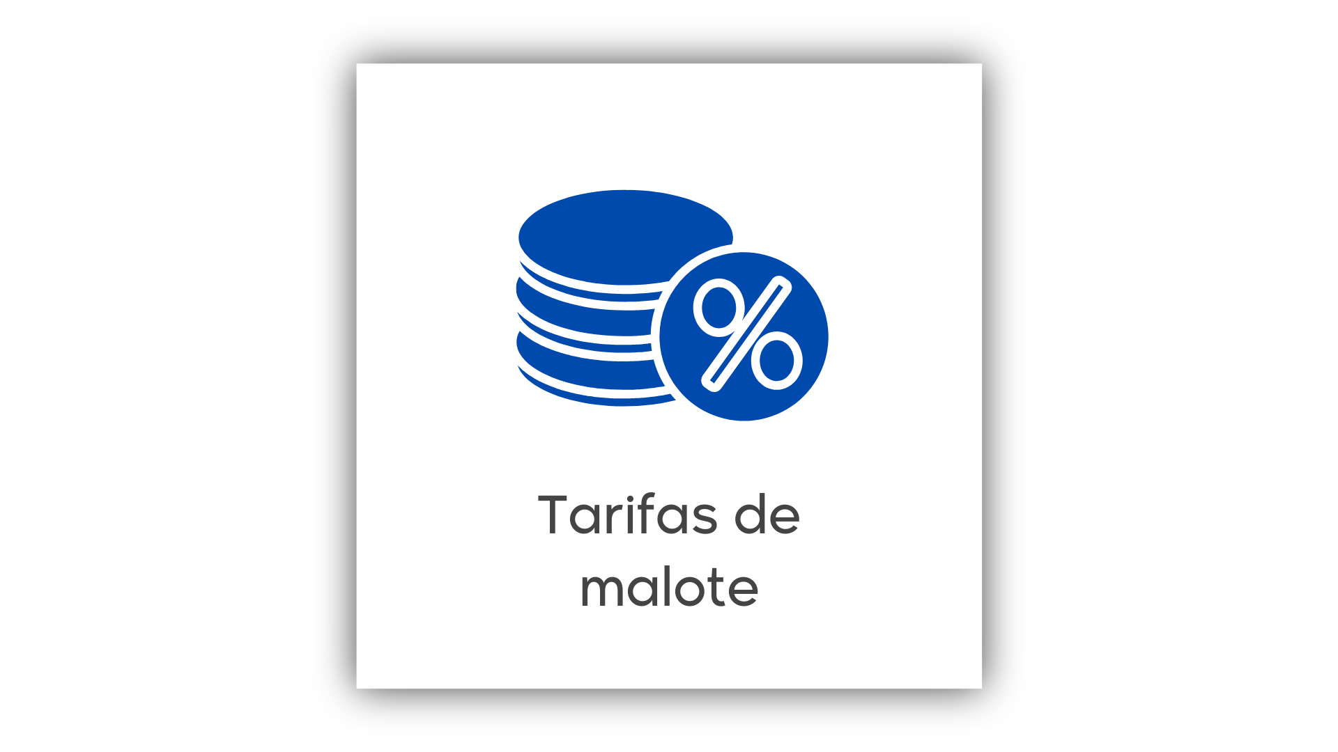 Tarifas de malote