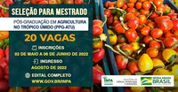 INPA/MCTI ABRE INSCRIÇÕES PARA MESTRADO EM AGRICULTURA NO TRÓPICO ÚMIDO