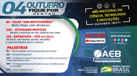 AEB participa do Mês Nacional de Ciência, Tecnologia e Inovações organizado pelo MCTI