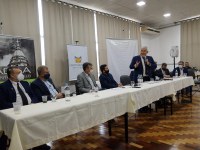 Marcos Pontes participa de encontro com empresários em Santo Ângelo (RS)