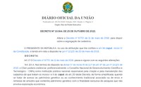 DOU: publicado decreto que facilita cadastro de pesquisa científica sem exploração econômica