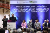 Presidente Jair Bolsonaro e ministro Marcos Pontes abrem 1ª Feira Nacional do Nióbio no CNPEM/MCTI em Campinas (SP)