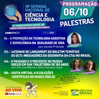 SNCT traz nesta quarta (6) programação com CGEE e Museu Goeldi