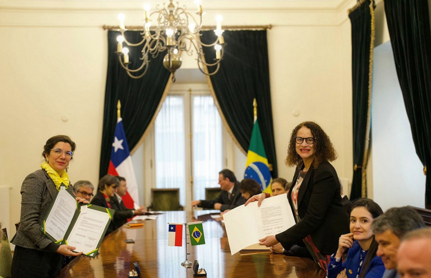 Em missão com o presidente da República, ministra amplia acordos em CT&I com o ministério Ciência, Tecnologia, Conhecimento e Inovação chileno