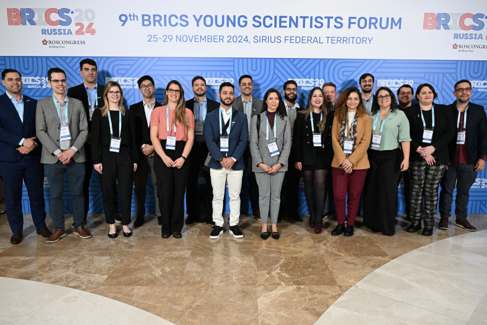 Coordenada pela ASSIN/MCTI, com apoio da Academia Brasileira de Ciências (ABC), a delegação brasileira é composta por 19 representantes; os jovens participam da 9ª edição do Fórum de Jovens Cientistas e a 7ª edição do Prêmio Jovem Inovador