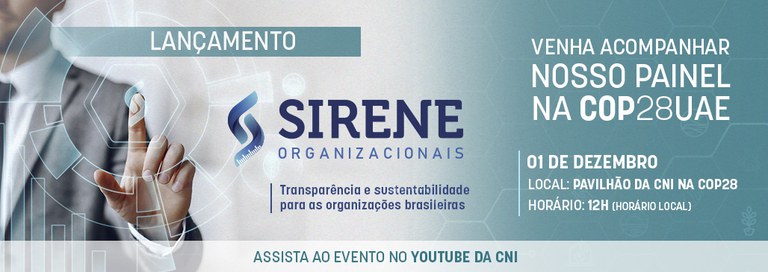 Banner_SIRENE — Ministério da Ciência, Tecnologia e Inovação