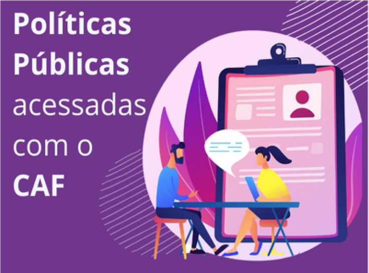 Políticas públicas acessadas com o CAF