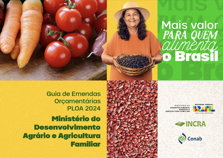 Guia de emendas orçamentárias - PLOA 2024 - Ministério do Desenvolvimento Agrário e Agricultura Familiar