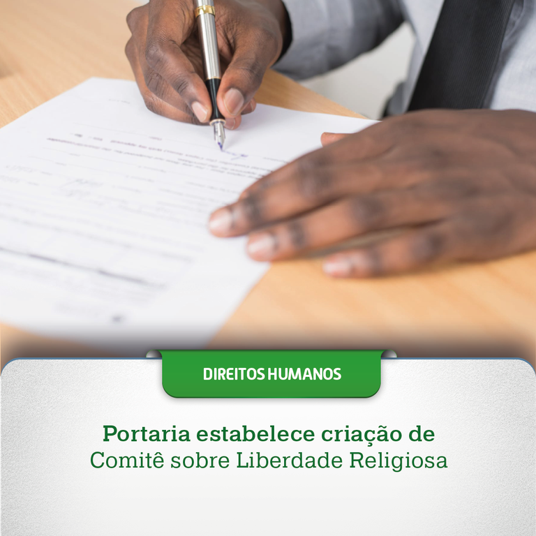 Portaria estabelece criação de comitê sobre liberdade religiosa