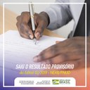 Resultado provisório