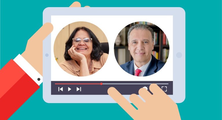 Ministra Damares debate saúde mental com psicólogo em live