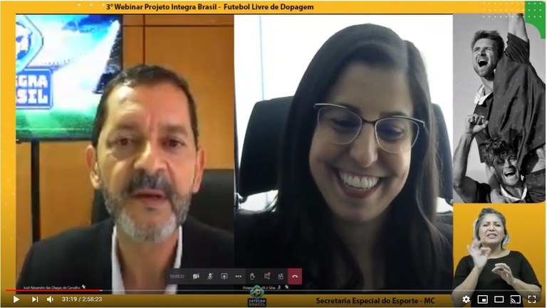 Projeto Integra Brasil promove discussão sobre antidopagem em 3ª edição de seminário online