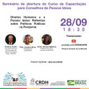 Aula inaugural de curso sobre Pacto Nacional do Idoso ocorre na próxima terça-feira (28)