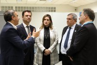 Em SP, ministra Cristiane Britto visita espaço da Caixa lançado nacionalmente para enfrentamento à violência doméstica