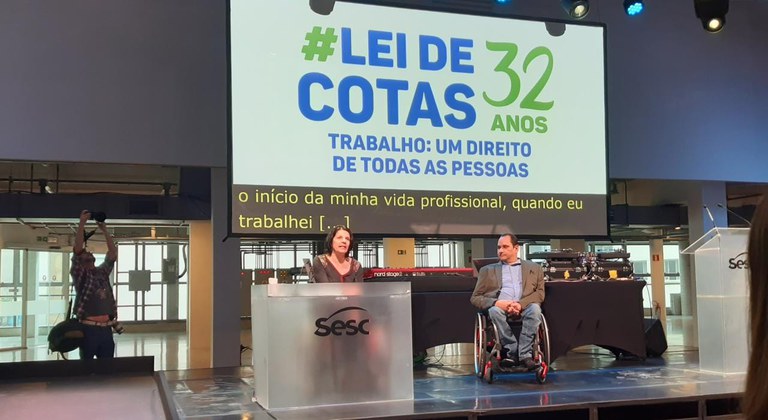 MDHC marca presença em evento comemorativo dos 32 anos da Lei de Cotas para pessoas com deficiência em SP