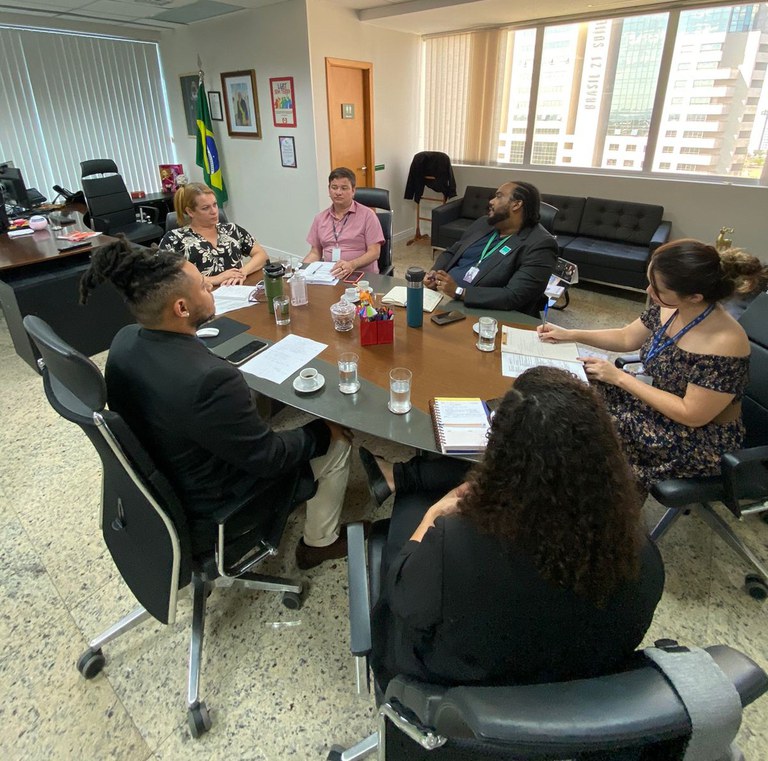 Secretária Symmy Larrat dialoga sobre políticas para a população LGBTQIA+ com representantes da Câmara dos Deputados