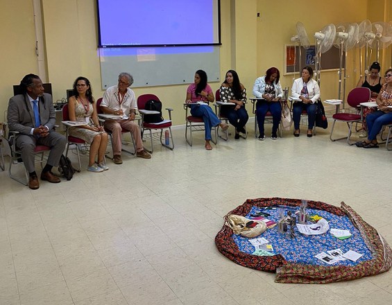 Escola Politécnica da Fiocruz recebeu gestores do MDHC para aula do Curso de Formadores de Cuidadores de Pessoa Idosa