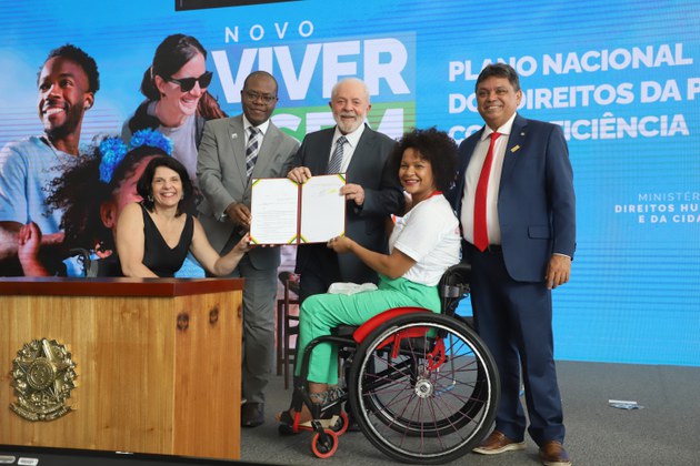 Lançamento do Novo Viver sem Limite aconteceu em novembro de 2023, no Palácio do Planalto (Foto: Clarice Castro) 