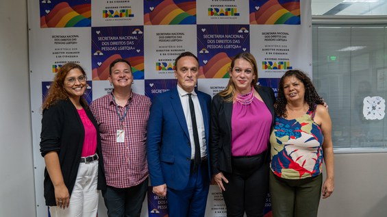 O encontro aconteceu na sede da secretaria nacional dos Direitos das Pessoas LGBTQIA+