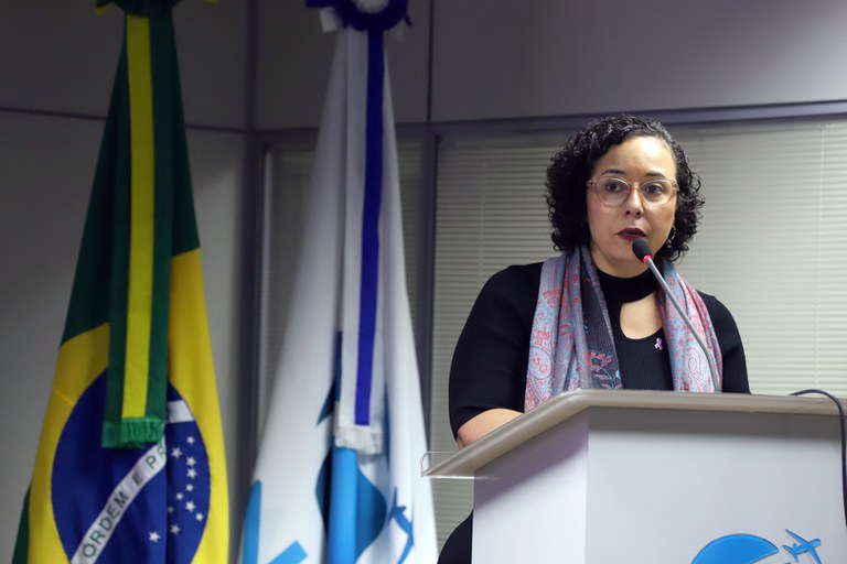 Diretora da Fiocruz Brasília, Fabiana Damásio (Fotos: Clarice Castro – Ascom/MDHC)