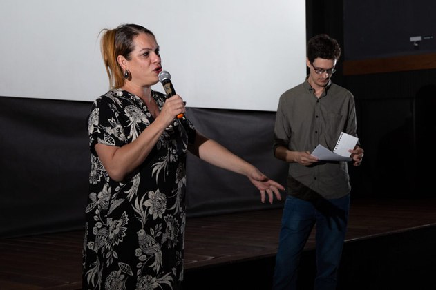 A secretária Symmy Larrat durante anertura da Mostra (Foto: Raquel Franco / Labfoto © 2024)