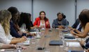 Ministra interina Esther Dweck e futura ministra Macaé Evaristo conhecem equipe dos Direitos Humanos e da Cidadania