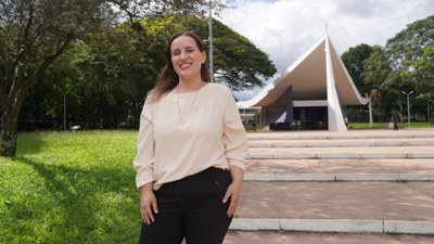 Cássia Dantas acredita que sua religião também ajuda a promover os direitos humanos por meio de práticas que reproduzem a palavra de Deus (Foto: Gabriela Matos/MDHC)