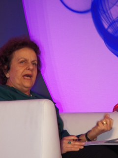 Ministra Eleonora Menicucci fala em evento da Microsoft. Foto: Nei Bomfim-SPM/PR