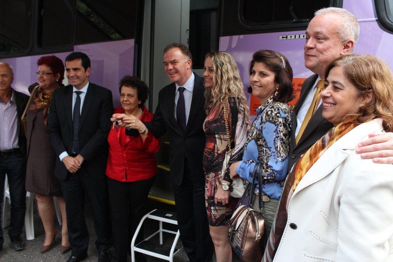 SPM entregou, na semana passada, no ES, mais dois ônibus para levar a Lei Maria da Penha para as áreas rurais Foto: Isabel Clavelin/SPM