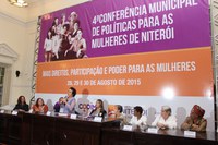 Eleonora Menicucci na abertura da Conferência de Mulheres de Niterói. Foto: Leo Rizzo