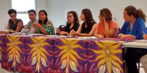 Abertura da roda de conversa na Casa da Mulher Brasileira