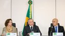 Presidente durante encontro com o ministro da Justiça