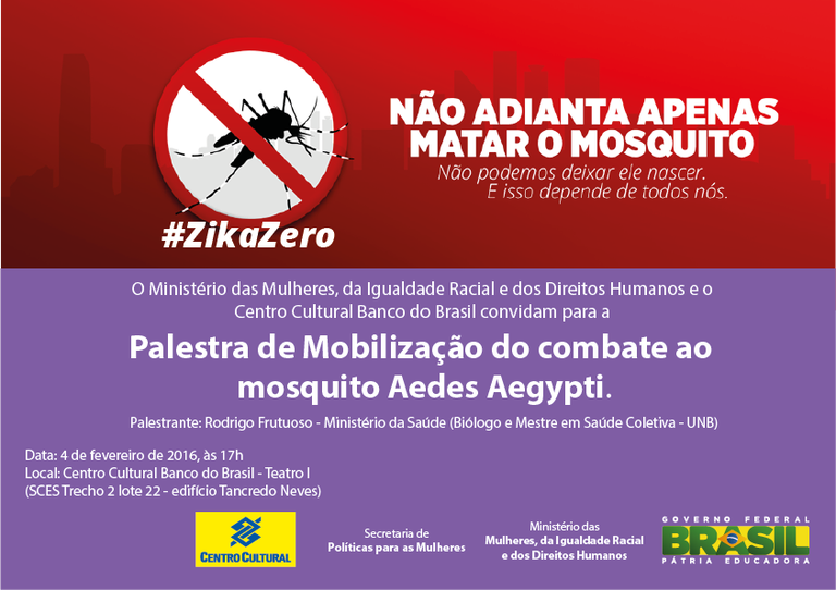 Palestra de Mobilização do combate ao mosquito Aedes Aegypti