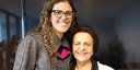 Ministra Eleonora Menicucci e a presidenta da TAM, Claudia Sander