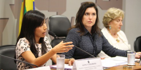 Audiência pública sobre violência contra as mulheres nas universidades.